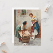 Washerwomen Sharing the News カード (正面/裏面インサイチュ)