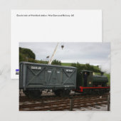 Washford駅、WSR、英国のGoods train ポストカード (正面/裏面)