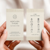 Washing Care Instructions Logo Clothing 名刺