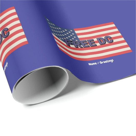 Washington向け無料はっきりしたDCグラフィックショーサポート ラッピングペーパー (ロールコーナー)