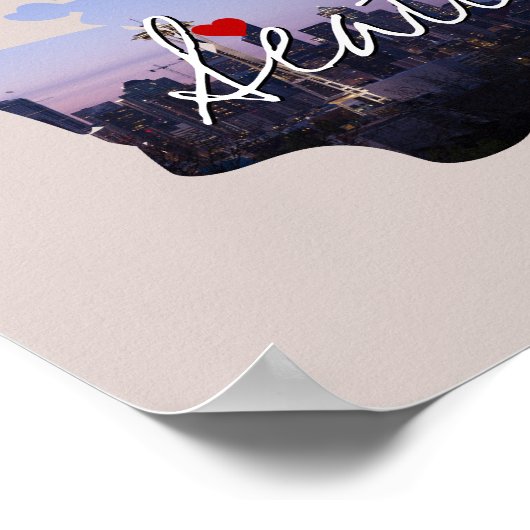 Washington州写真の挿入と町名 ポスター (角)