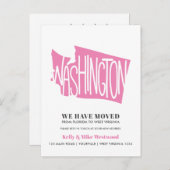WASHINGTON新しいアドレスNew Homeを移動 ポストカード (正面/裏面)