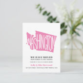 WASHINGTON新しいアドレスNew Homeを移動 ポストカード (スタンド正面)