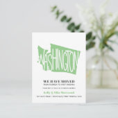 WASHINGTON新しいアドレスNew Homeを移動 ポストカード (スタンド正面)