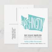 WASHINGTON新しいアドレスNew Homeを移動 ポストカード (正面/裏面)
