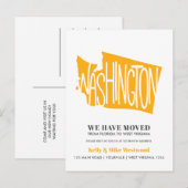 WASHINGTON新しいアドレスNew Home Posを移動 ポストカード (正面/裏面)