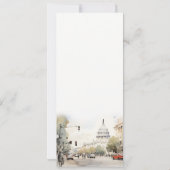 Washington ミニマル DC Water Colorメニューカード 招待状 (裏面)