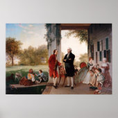 Washington and Lafayette at Mount Vernon ポスター (正面)