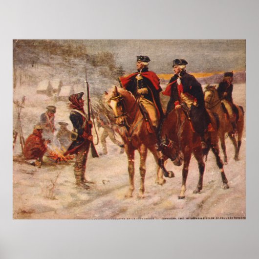 Washington and Lafayette at Valley Forge ポスター (正面)