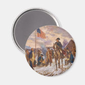Washington at Valley Forge by Edward P. Moran マグネット (正面/裏面)