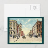 Washington Ave., Newport News, VA 1920sヴィンテージ ポストカード (正面/裏面)