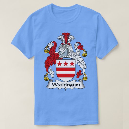 Washington Coat of Arms Family Crest Tシャツ (デザイン正面)