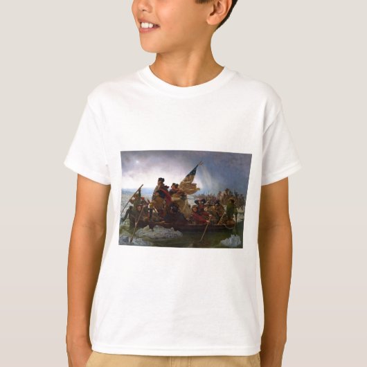 Washington Crossing the Delaware -ヴィンテージUS Art Tシャツ (正面)