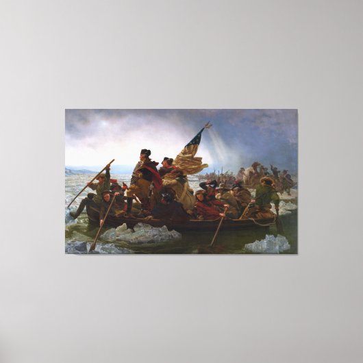 Washington Crossing The Delaware by Emanuel Leutze キャンバスプリント (正面)