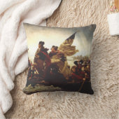 Washington Crossing the Delaware by Emanuel Leutze クッション (ブランケット)