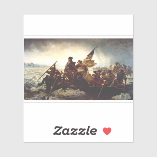 Washington Crossing the Delaware by Emanuel Leutze シール (シート)