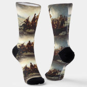 Washington Crossing the Delaware by Emanuel Leutze ソックス (傾斜あり)