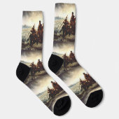 Washington Crossing the Delaware by Emanuel Leutze ソックス (右)