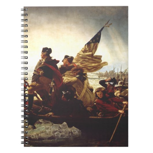 Washington Crossing the Delaware by Emanuel Leutze ノートブック (正面)