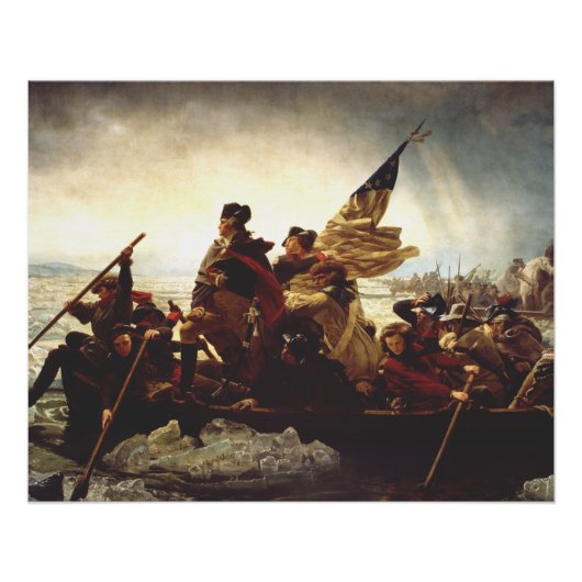 Washington Crossing the Delaware by Emanuel Leutze ポスター (正面)