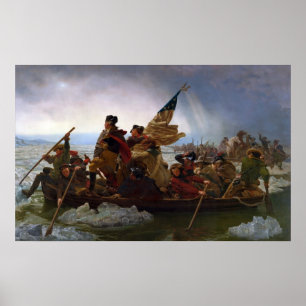 Washington Crossing The Delaware by Emanuel Leutze ポスター