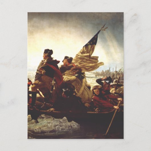 Washington Crossing the Delaware by Emanuel Leutze ポストカード (正面)