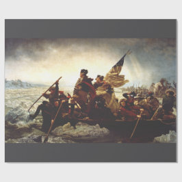 Washington Crossing the Delaware by Emanuel Leutze ラッピングペーパー