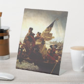 Washington Crossing the Delaware by Emanuel Leutze 台座サイン (インサイチュ)