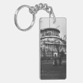 Washington D.C.の国会議事堂の建物 キーホルダー (正面左)
