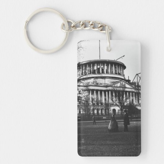 Washington D.C.の国会議事堂の建物 キーホルダー (正面)