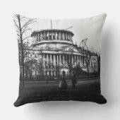 Washington D.C.の国会議事堂の建物 クッション (裏面)