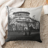 Washington D.C.の国会議事堂の建物 クッション (ブランケット)