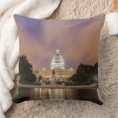 Washington D.C.の国会議事堂の建物 クッション (ブランケット)