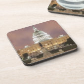 Washington D.C.の国会議事堂の建物 コースター (左側)
