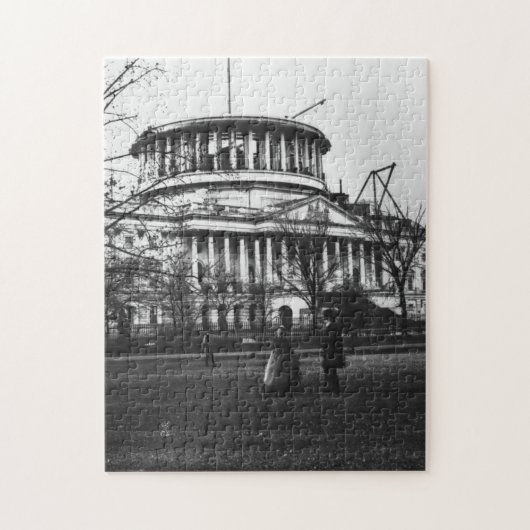 Washington D.C.の国会議事堂の建物 ジグソーパズル (縦)