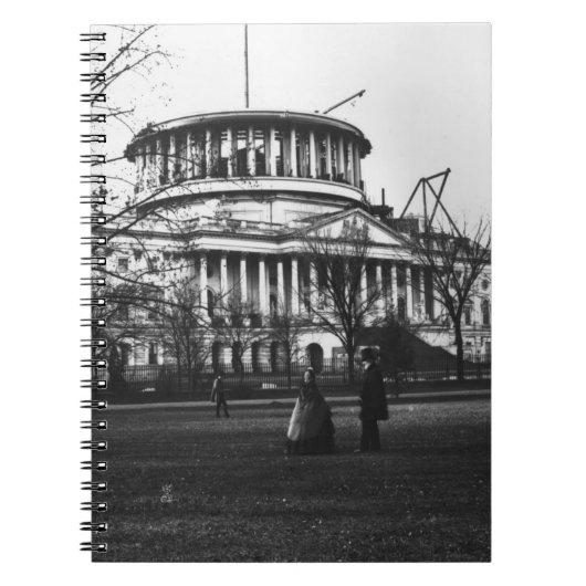 Washington D.C.の国会議事堂の建物 ノートブック (正面)
