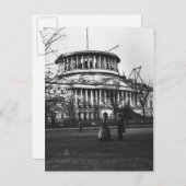 Washington D.C.の国会議事堂の建物 ポストカード (正面/裏面)