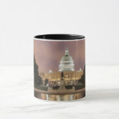 Washington D.C.の国会議事堂の建物 マグカップ (中央)