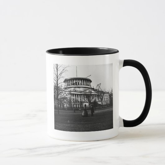 Washington D.C.の国会議事堂の建物 マグカップ (右)