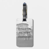 Washington D.C.の国会議事堂の建物 ラゲッジタグ (裏面縦)