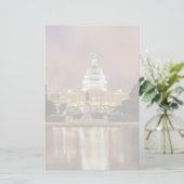 Washington D.C.の国会議事堂の建物 便箋 (スタンド正面)