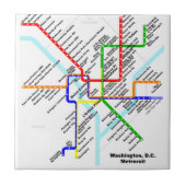 Washington D.C.の地下鉄のタイル タイル (正面)