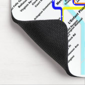 Washington D.C.の地下鉄のマウスパッド マウスパッド (コーナー)