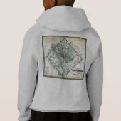 Washington D.C.の地図および旗 (裏面)