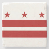Washington D.C.の旗 ストーンコースター (正面)