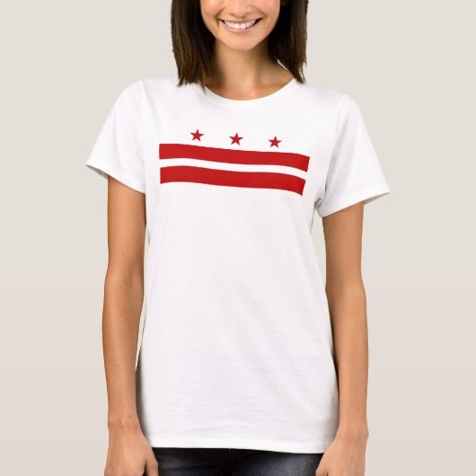 Washington D.C.の旗 Tシャツ (正面)
