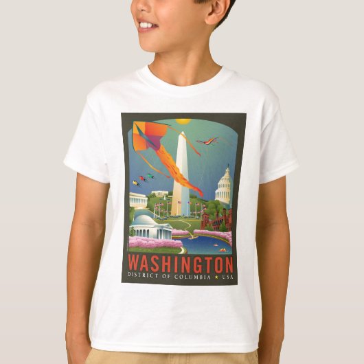 Washington D.C.の春 Tシャツ (正面)