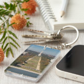 Washington D.C.の景色の概観 キーホルダー (正面右)