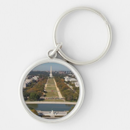 Washington D.C.の景色の概観 キーホルダー (正面)