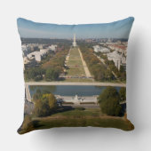 Washington D.C.の景色の概観 クッション (裏面)